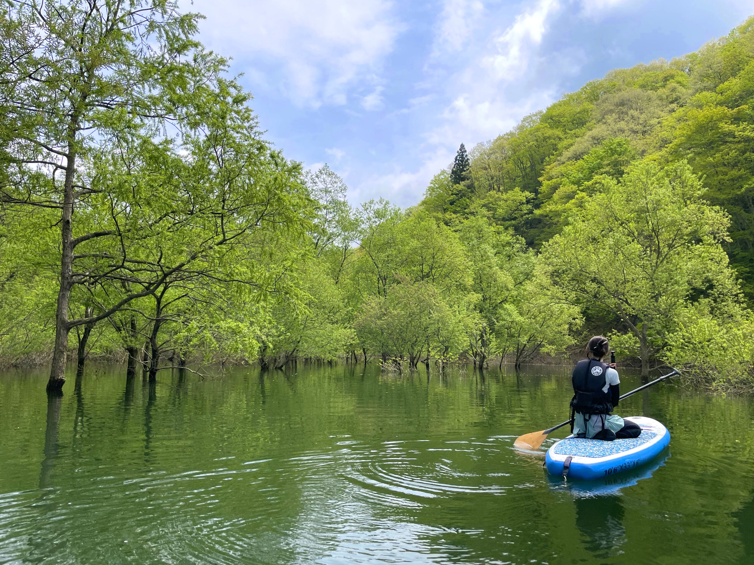 サップ体験してみた！in大松川ダム