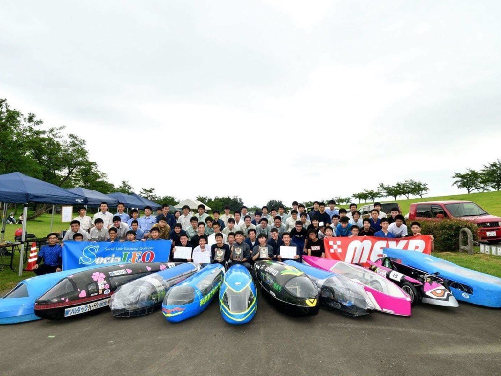 横手でミニ電気自動車レース　秋田県内の高校生が自作の電気自動車で競う